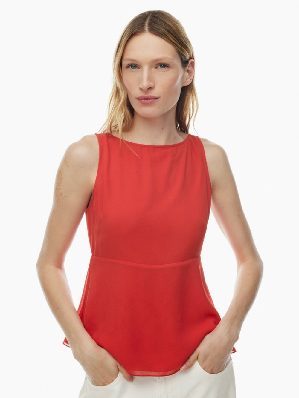 NEW Wilfred Knightley Top Chiffon boatneck blouse